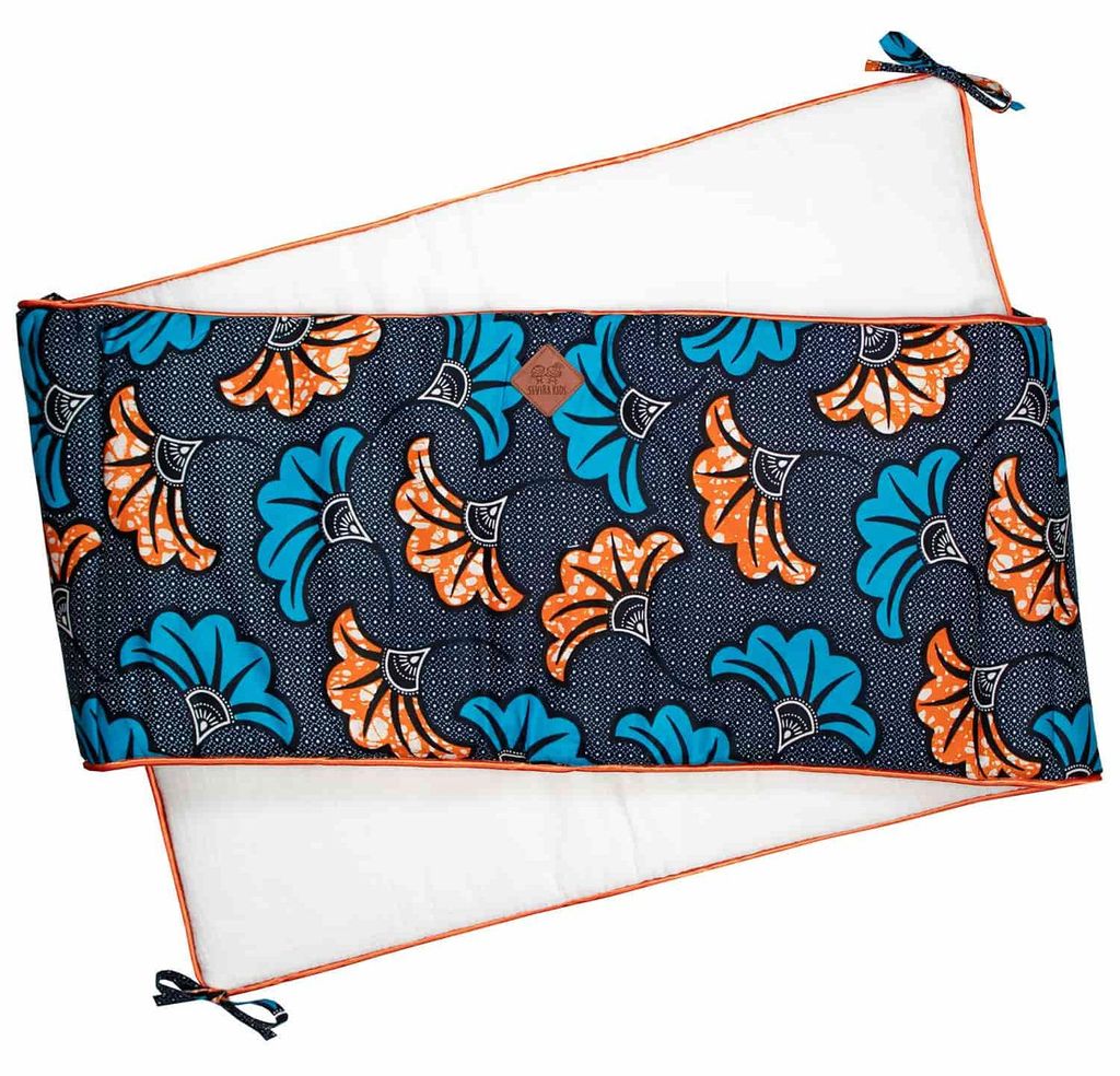 Bettumrandung Wax - Pour lit bébé de 60 x 120 cm ou 70 x 140 cm - Blau | by SEVIRA KIDS