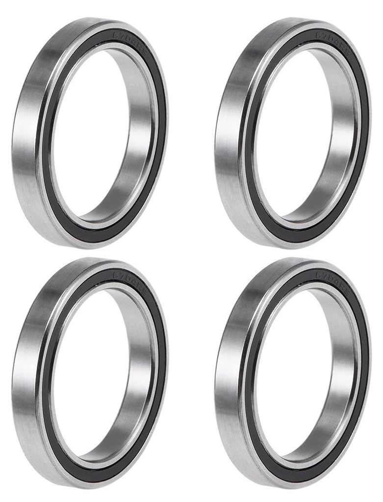 4 Stš¹cke Doppelt Abgedichtet Kugellager Kugellager Set Rillenkugellager 6704-2RS Z2 20mm x 27mm x 4 mm Chromstahl kugellager gro? Skateboard Bea...