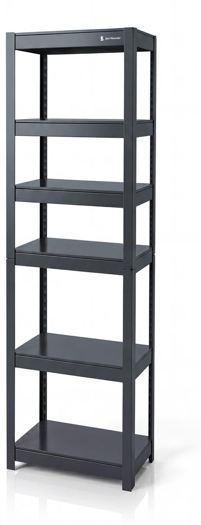 Scaffale metallico stretto color antracite: JOHNNY, 1800 x Immagine del prodotto 
