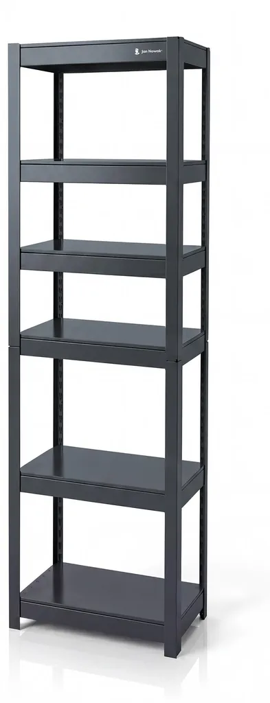 Étagère métallique étroite JOHNNY anthracite 1800 x 450 x 420 mm
