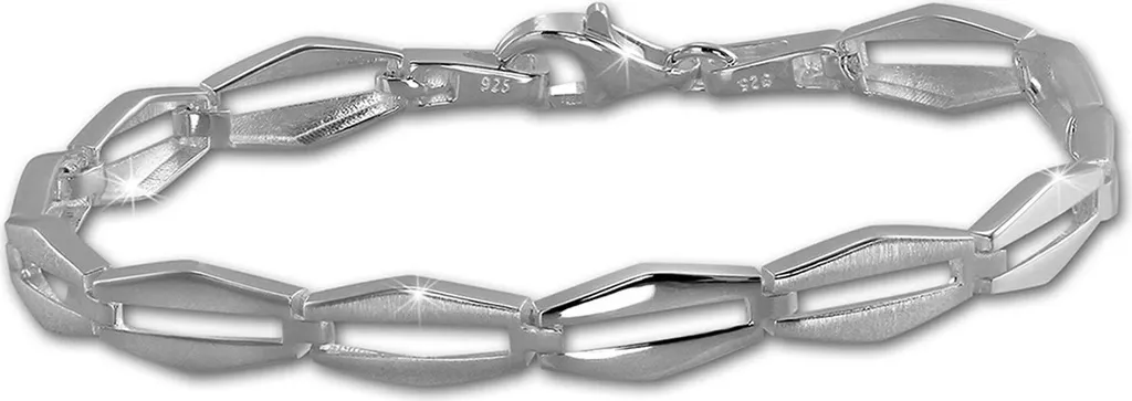 Bijou de bras bracelet maille losange en argent massif 925 pour femme