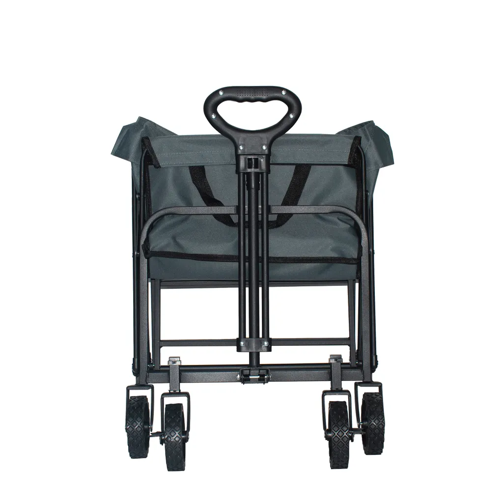 Chariot de jardin pliable multi-usage avec structure acier renforcée - 5