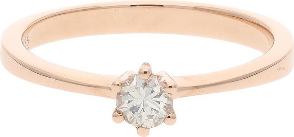 JuwelmaLux Verlobungsring 585 Rotgold mit Brillant JL27-07-0057 54