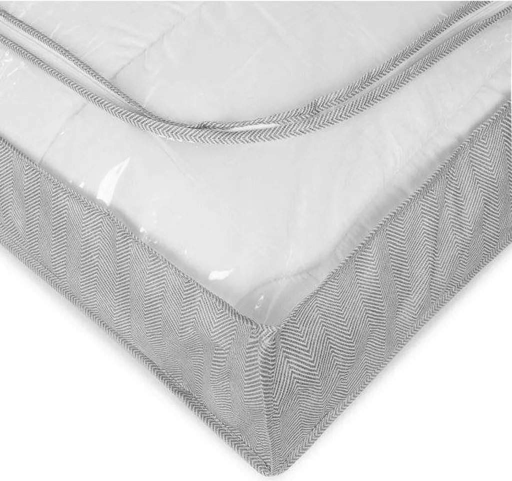 Compactor Boston Box de stockage textile bas gris 107 x 46 x 16 cm - 5