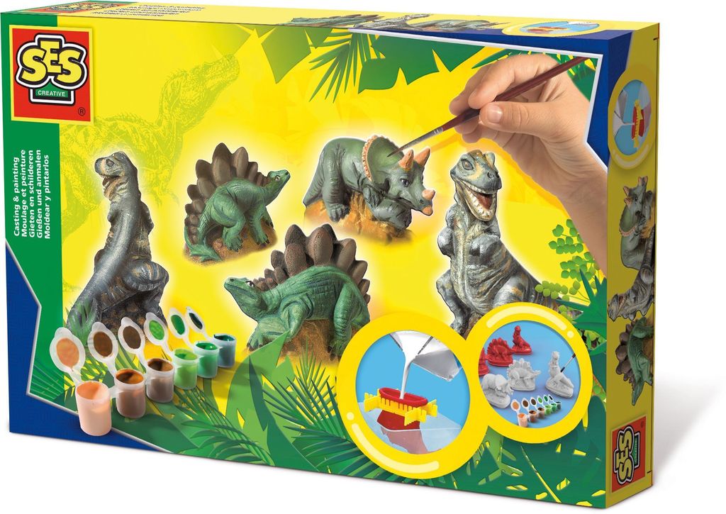 SES Creative® Sádrový odlévací set dinosaurus vícebarevný Obrázek produktu 