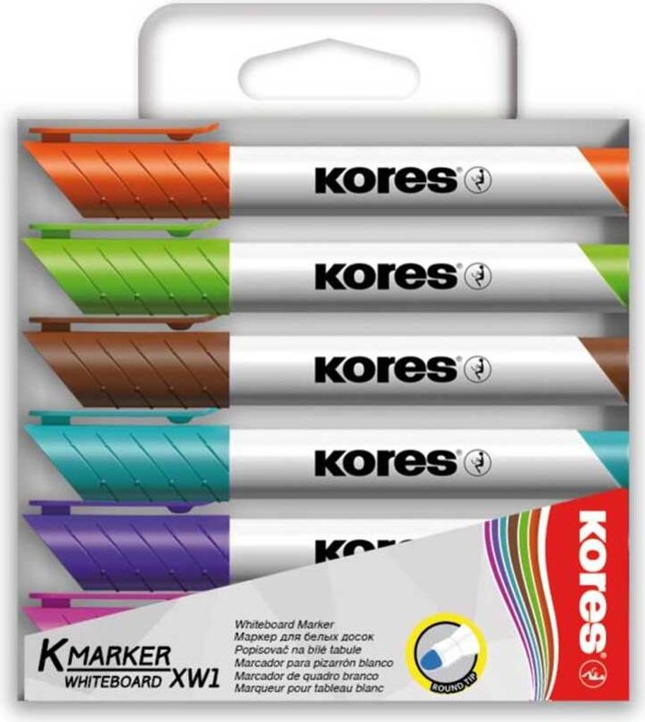 Kores M20802, 6 Stück(e), Blau, Braun, Hellgrün, Orange, Produktbild 