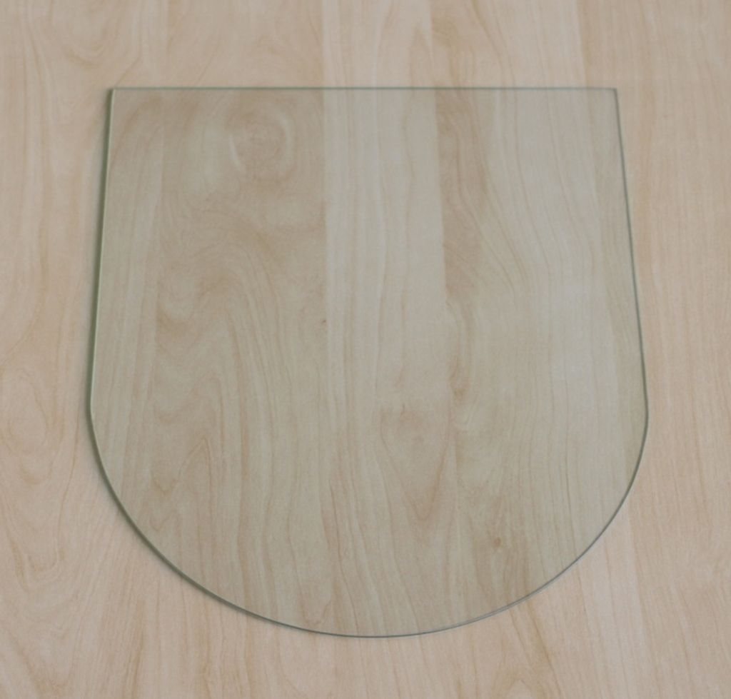 Rundbogen 100x110cm - Funkenschutzplatte Kaminbodenplatte Produktbild 