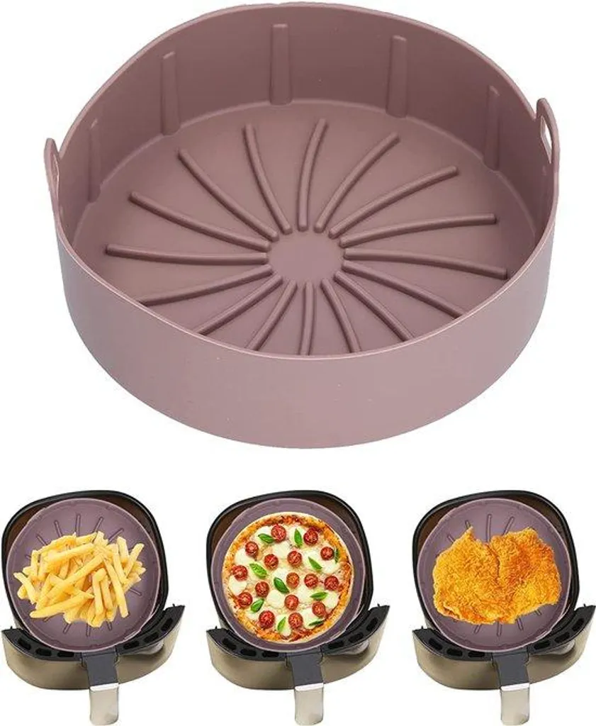Moule silicone pour air fryer idéal pour cuisson saine et sans gras