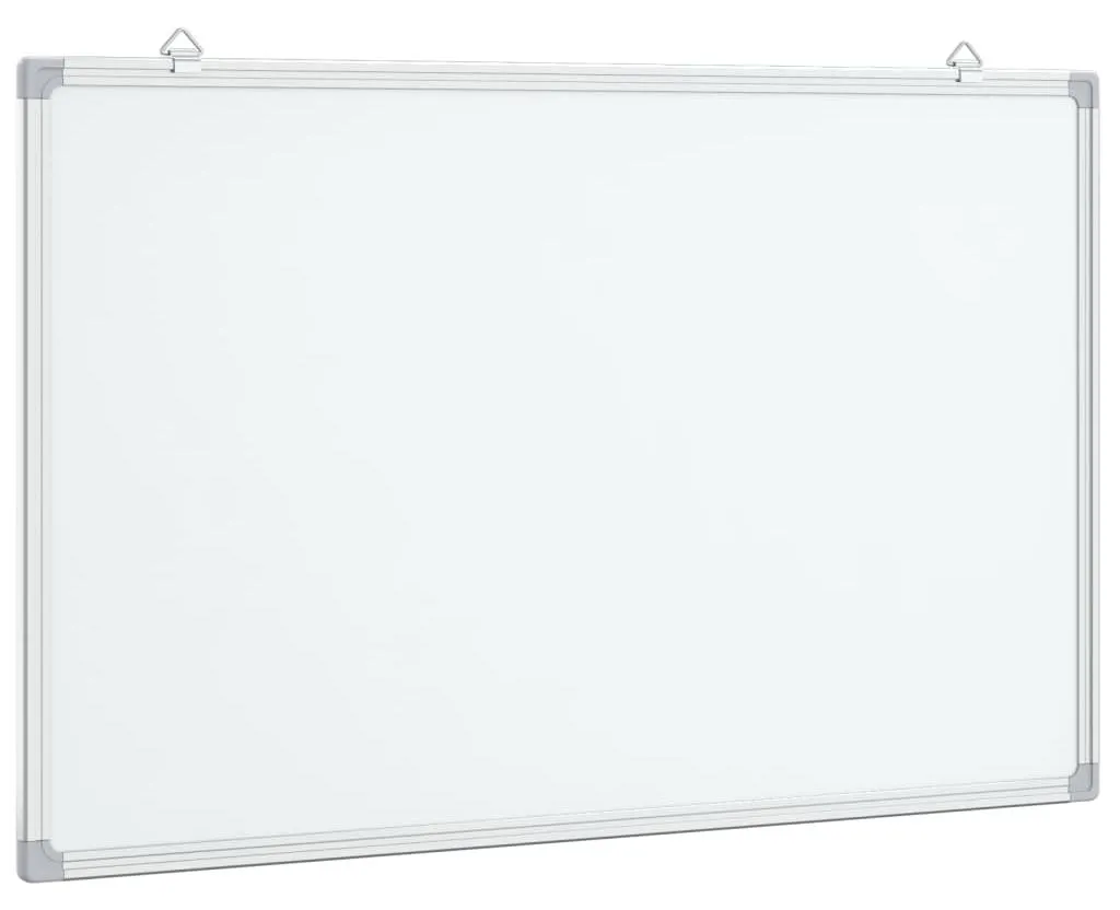 Tableau blanc magnétique 100x60 cm surface laquée et bord aluminium