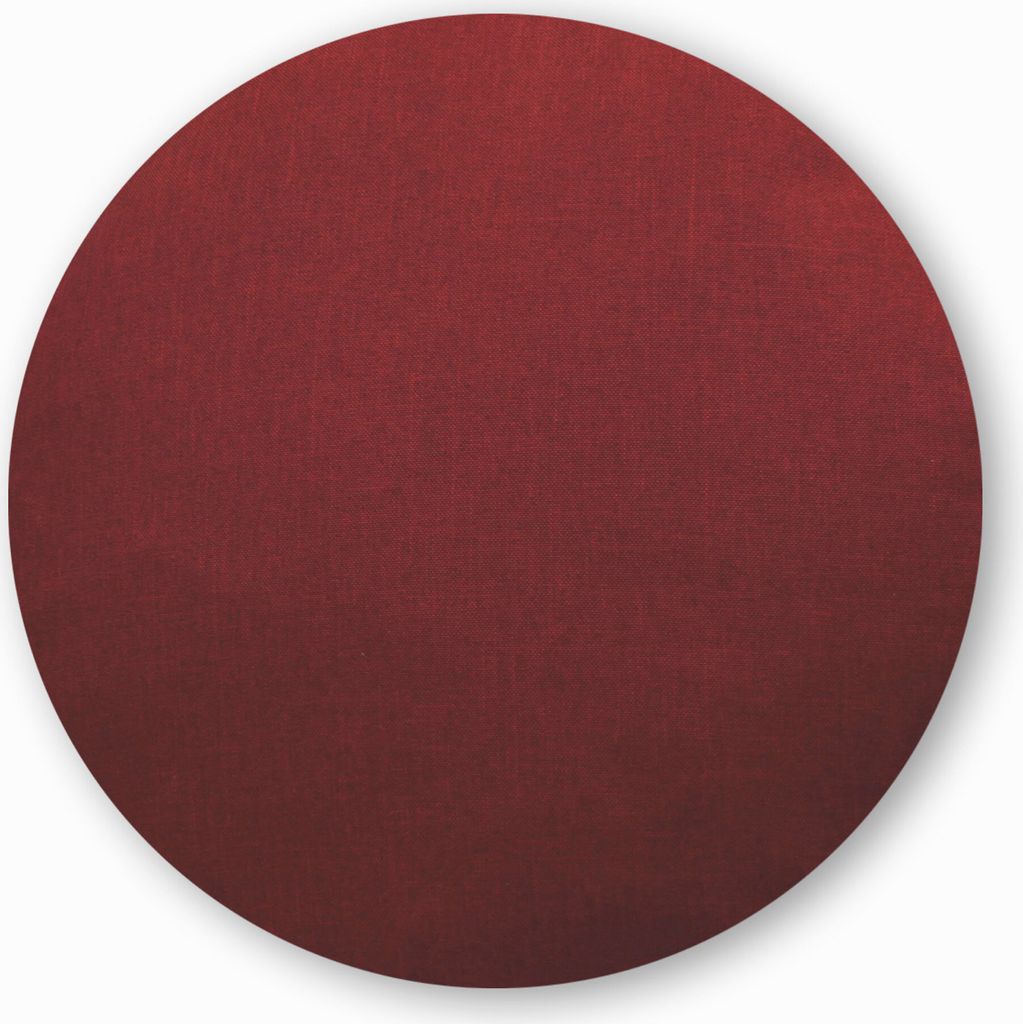 Kissenbezug rund 60 cm brodeaux Leinenoptik Kissenhülle Produktbild 