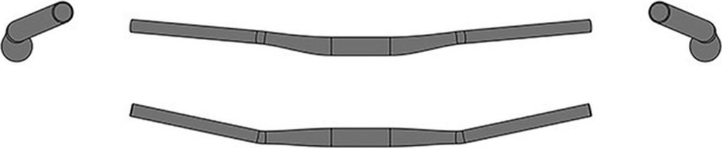 Ergotec Lenker Riser Bar 30 6+ Alu, Ø 31,8mm, 800mm, schwarz, 12°