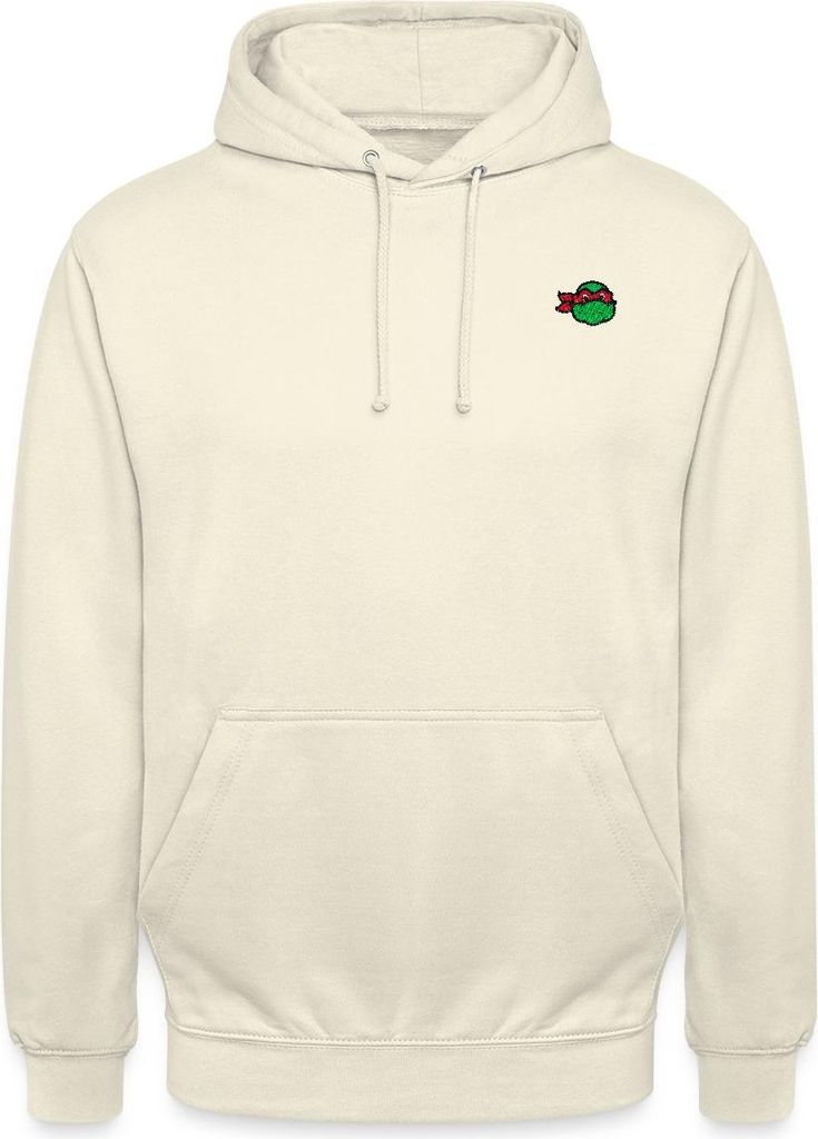 Spreadshirt TMNT Raphael Stick Uni Hoodie, S, Vanille-Milchshake