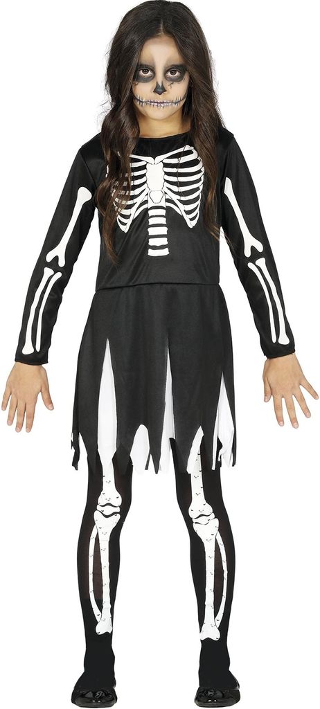 Costume da bambino Skeleton - scheletro - ragazza - taglia Immagine del prodotto 