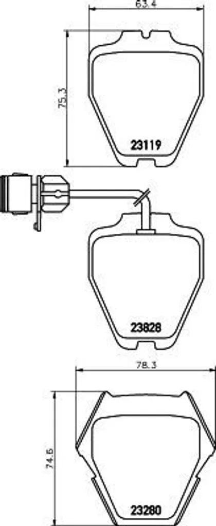 Plaquettes de frein HELLA 8DB 355 008-791 pour Audi A8 4D0698151