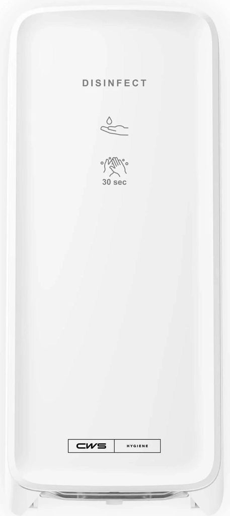 CWS PureLine Disinfect Gel NT Desinfektionsgelspender, Weiß, Kunststoff, 1 Stk.