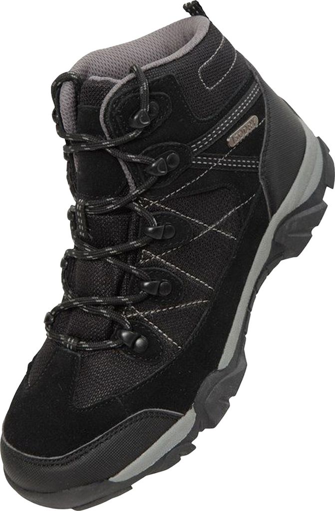 Mountain Warehouse - Kinder Wanderstiefel "Trail", Wildleder MW150 (35 EU) (Schwarz)