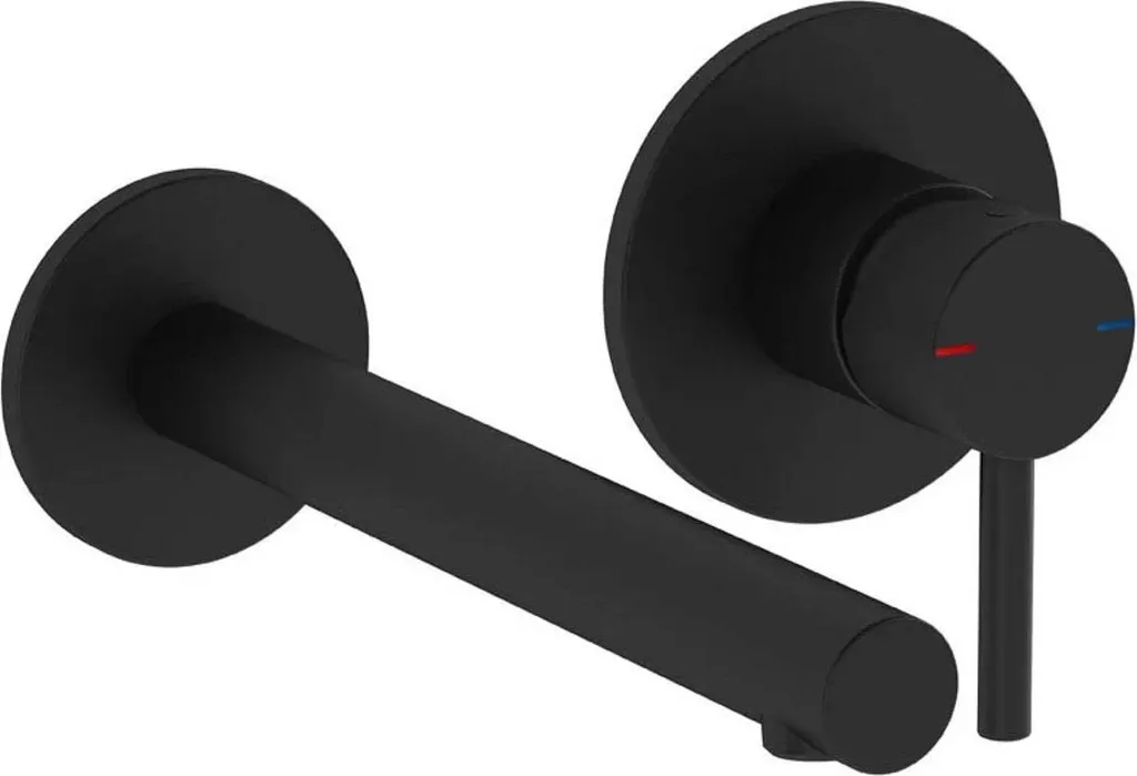 Mitigeur mural encastré noir mat anti-traces VitrA A4258136WTC