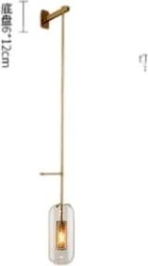 Lampe de chevet murale tactile or clair pour chambre et bureau