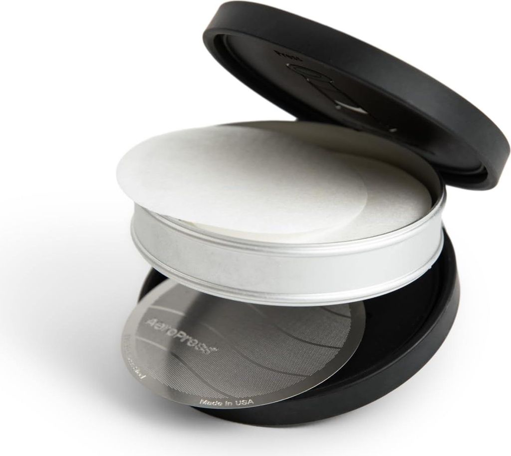 AeroPress Reise-Kaffeefilterhalter Ausbewahrung für Standard und XL, Papier- und Metall Filter TFH48/Abverkauf nur solange Vorrat reicht