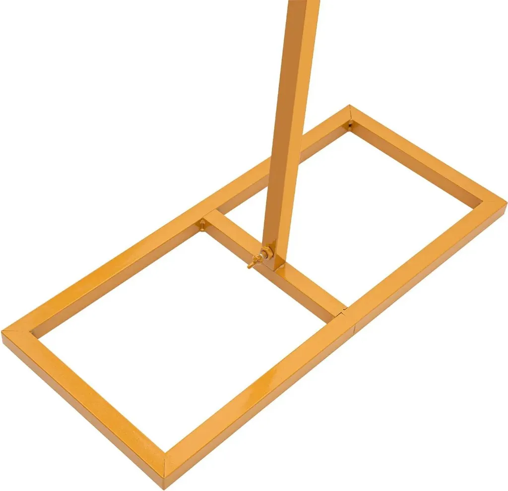 Support pour arche de ballons et fleurs en métal jaune carré 3m