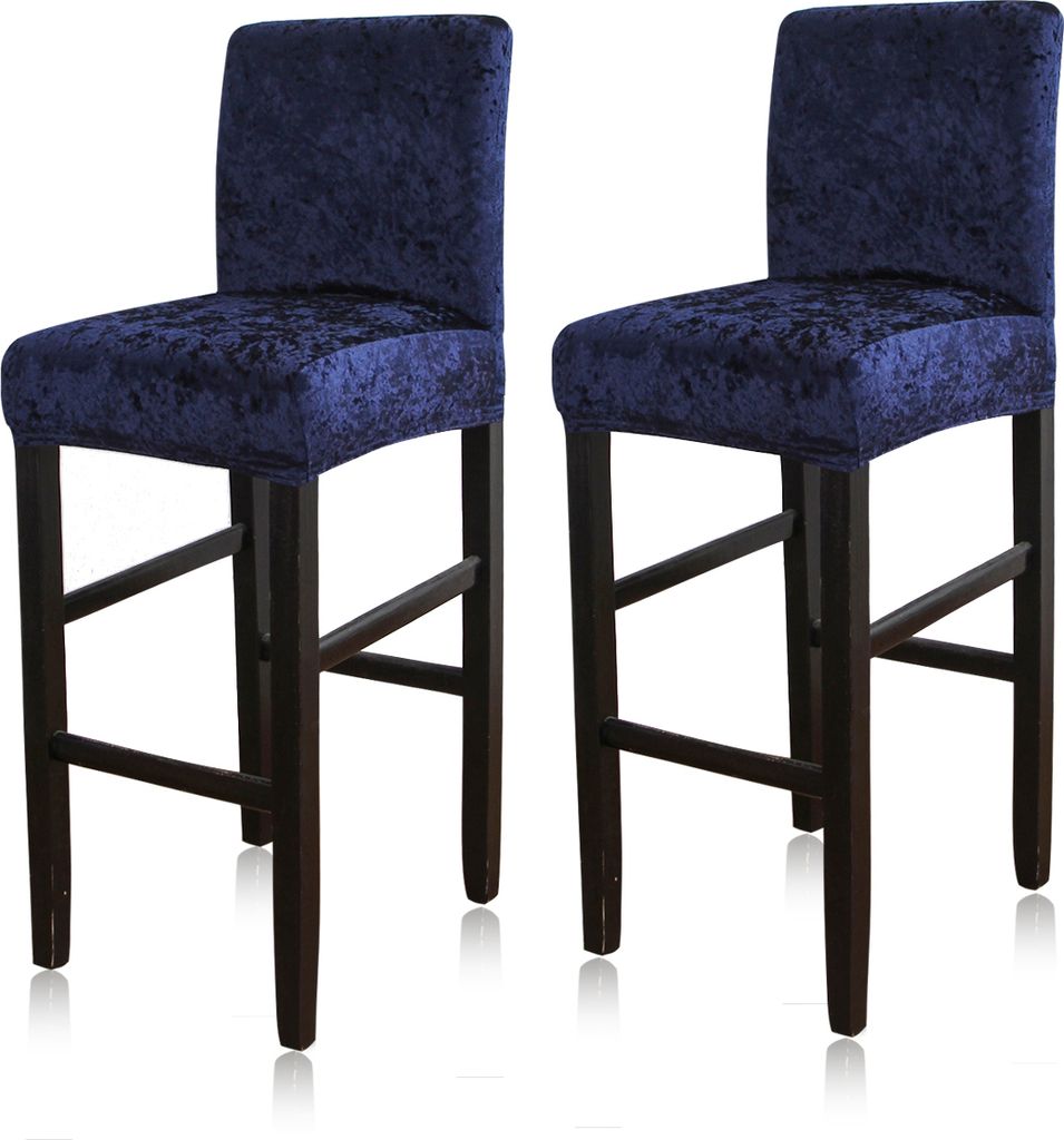 2 Stück Bar Stuhlhussen Barhocker Stretch Stuhlhusse Abdeckungen Schonbezug Sitzbezug Hussen Abnehmbar Waschbar Stuhlbezug für Barhocker Stuhl(...