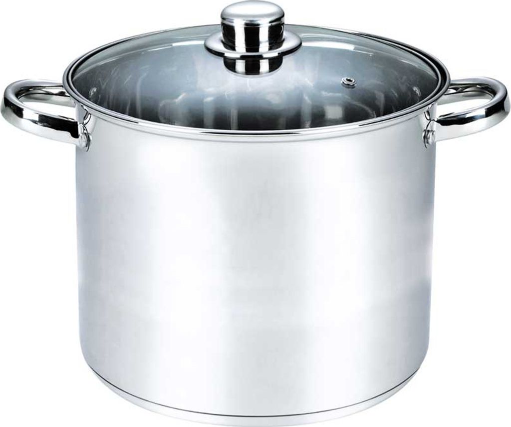 MICHELINO Edelstahl-Großraumtopf 21 Liter mit Glasdeckel Produktbild 2