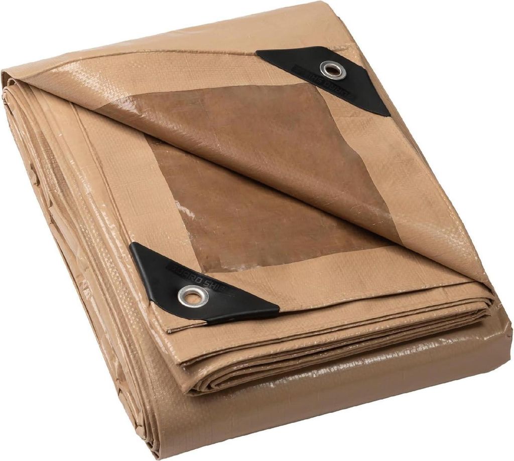 GUARD SHIELD Abdeckplane Wasserdicht 2m x 3m Beige/Khaki Produktbild 
