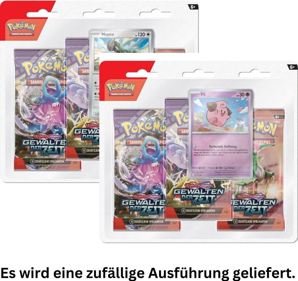 Pokemon TCG Gewalten der Zeit 3er Blister KP05 DE Produktbild 5