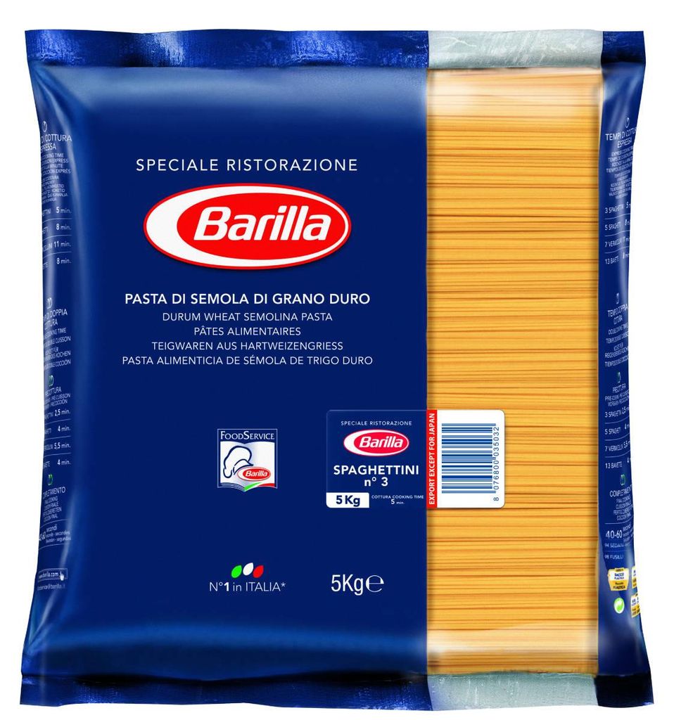 Barilla Basta pasta spaghettini numero 3 pasta di grano Immagine del prodotto 