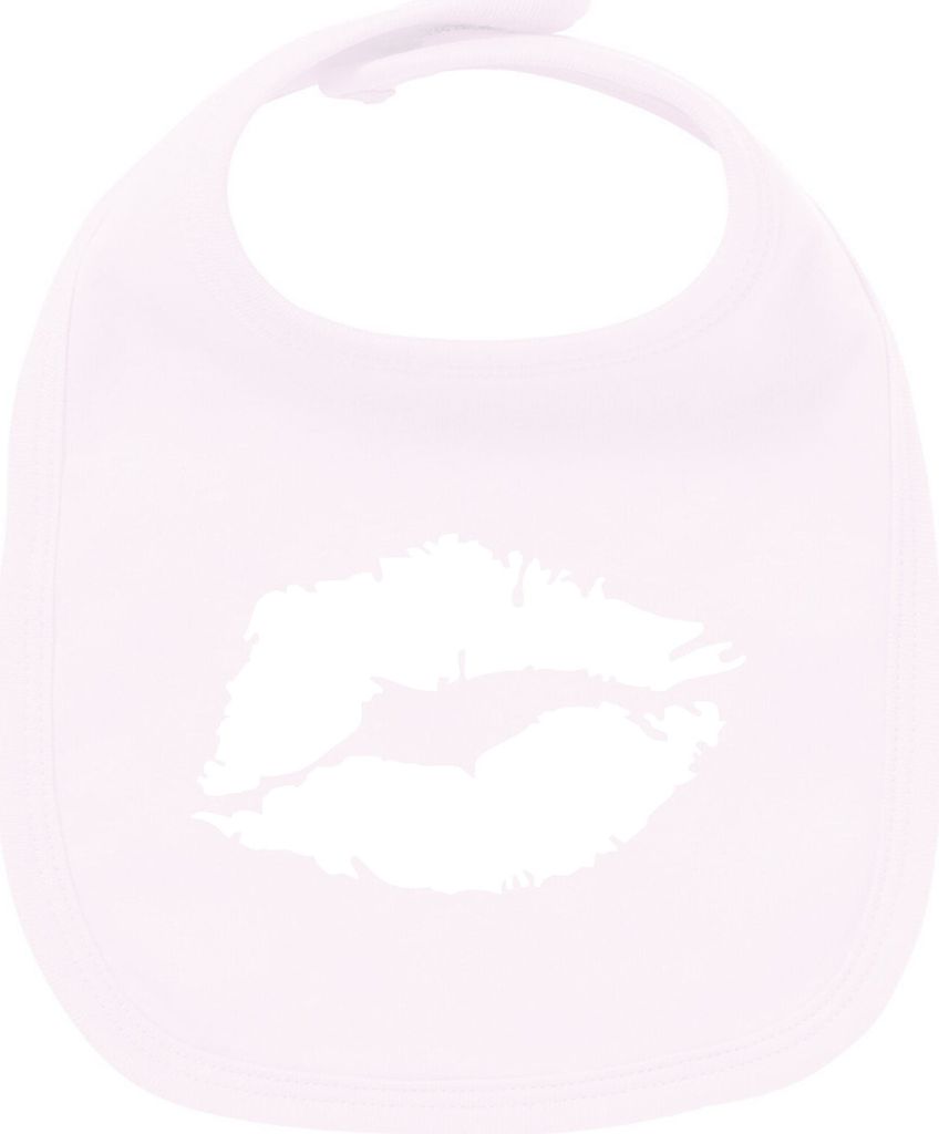 Huuraa Unisex Babylatz Kussmund Lippen Geschenk Babypink Baumwolle Kussmund Mitbringsel