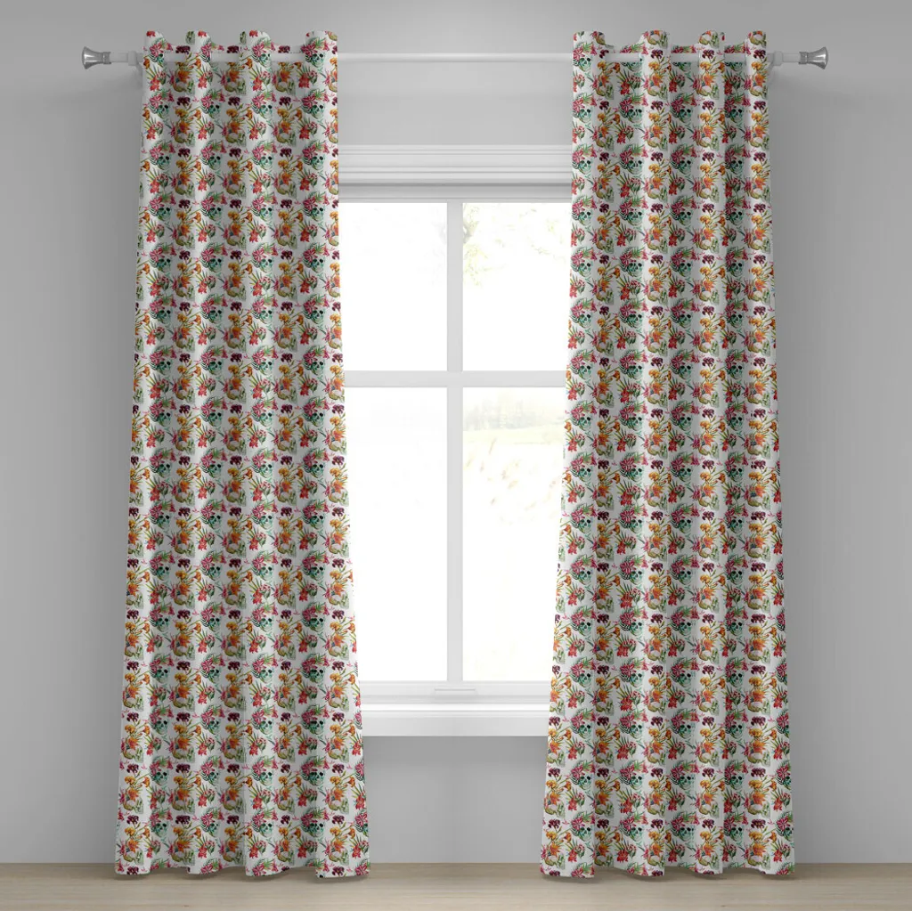 Sogno Tropicale: Tenda ABAKUHAUS Teschi e Gigli 280x245 cm