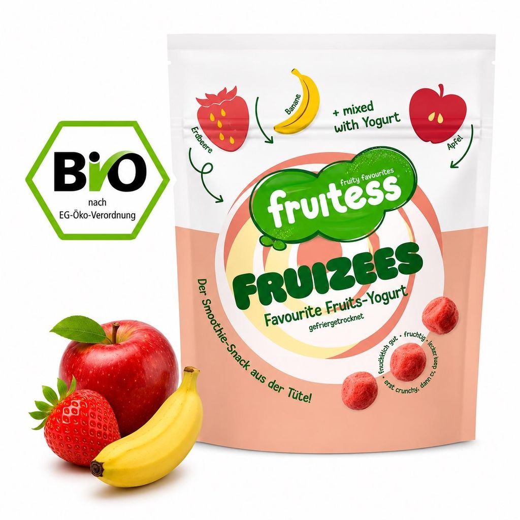 FRUITESS  FRUIZEES gefriergetrockneter Fruchtsnack, Produktbild 