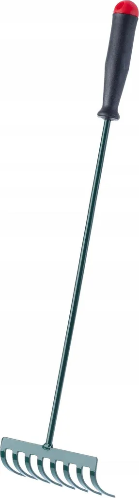 Rastrello da giardino - Rastrello manuale - 8 denti - 60 cm - Con manico