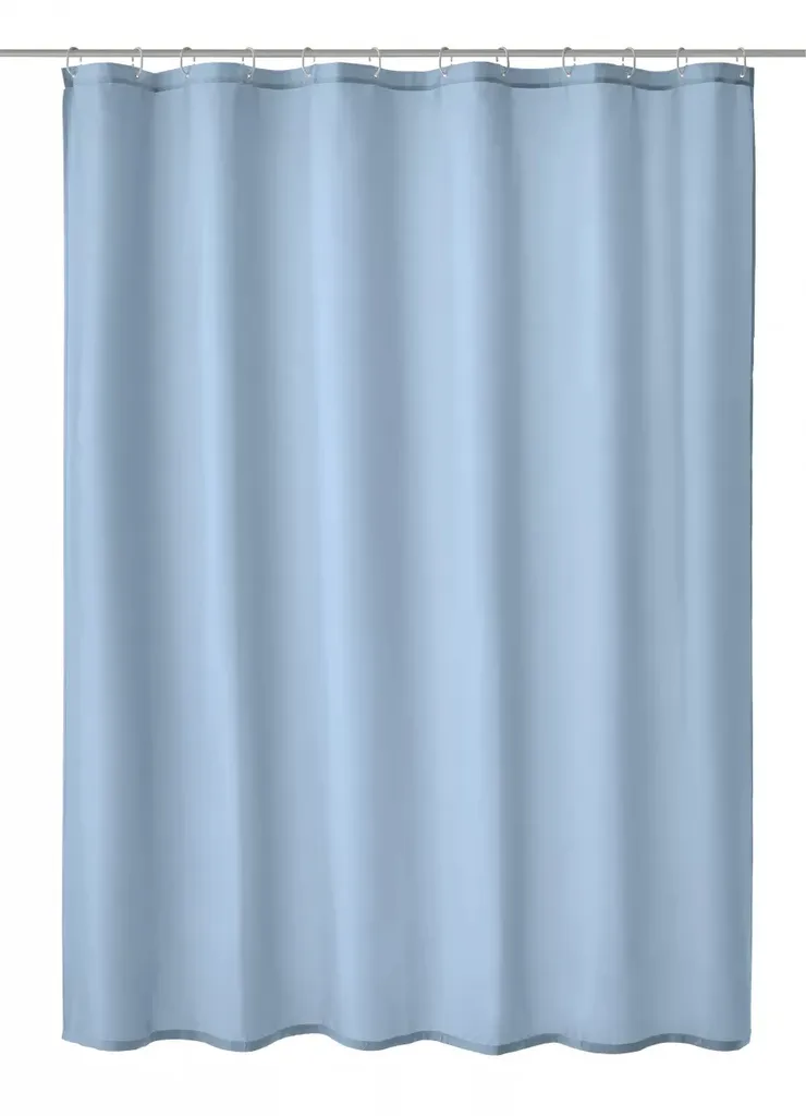 Kleine Wolke KITO Rideau de douche textile Azur bleu 180x200 cm