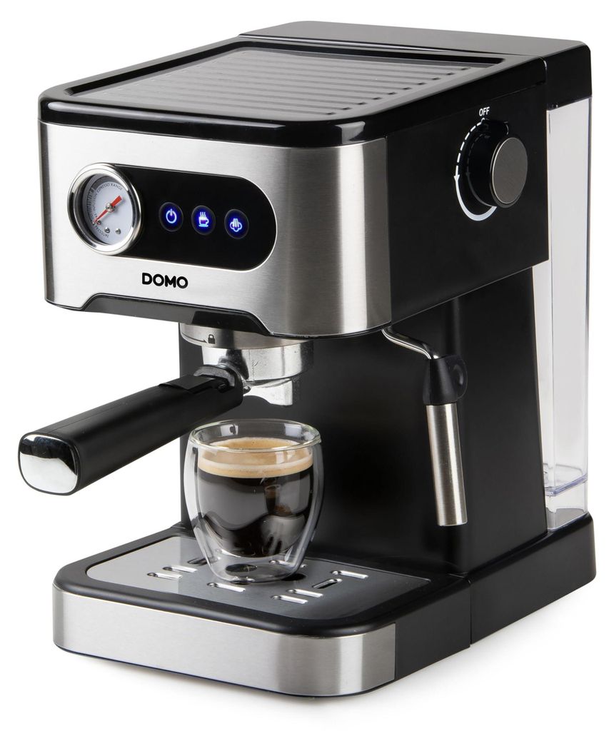 Macchina per caffè espresso nera da 20 bar Domo DO1138K Immagine del prodotto 