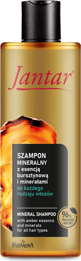 Farmona Jantar Minerales Shampoo mit Bernstein-Essenz & Nährstoffkomplex, ideal für alle Haartypen, 300 ml