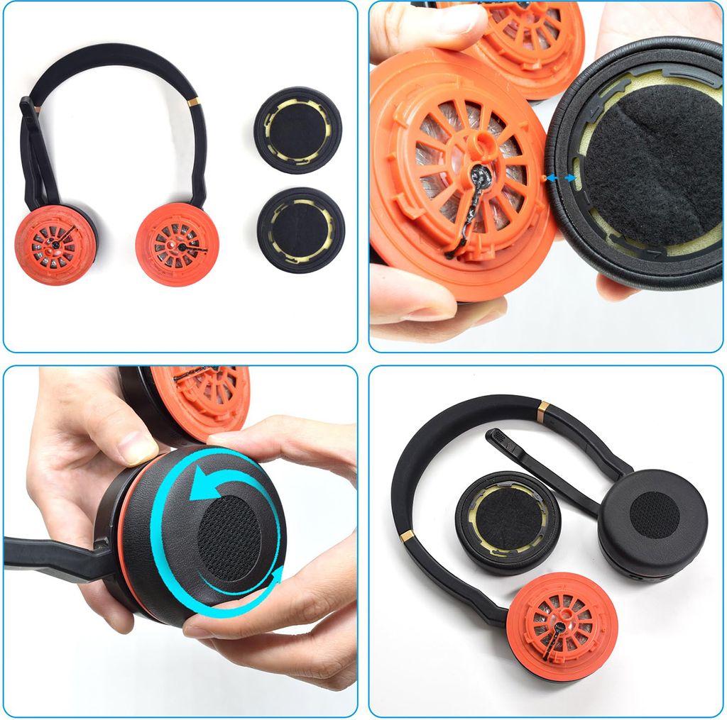 INF Nauszniki do Jabra Evolve 75 / 75+ / 75 UC / 75MS Zdjęcie produktu 6