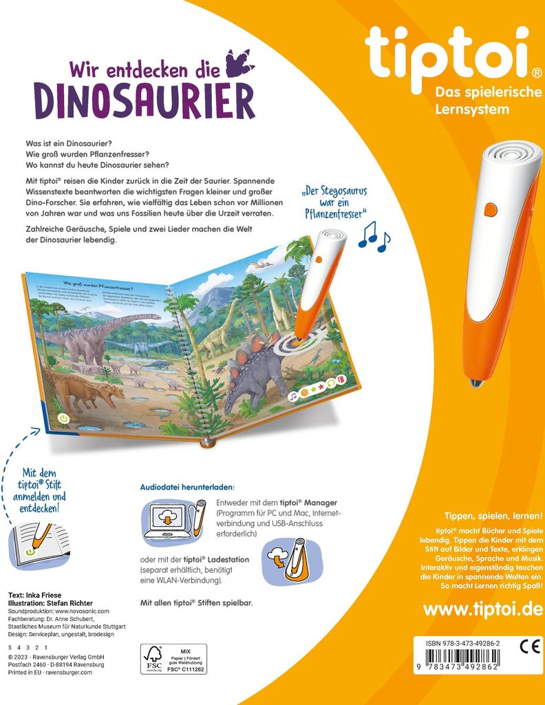 tiptoi® Wir entdecken die Dinosaurier Produktbild 2