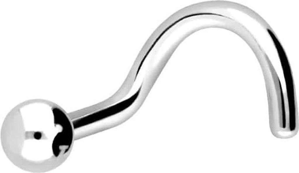 Nasenpiercing, Nasenstecker Titan Nasenstecker Spirale KUGEL