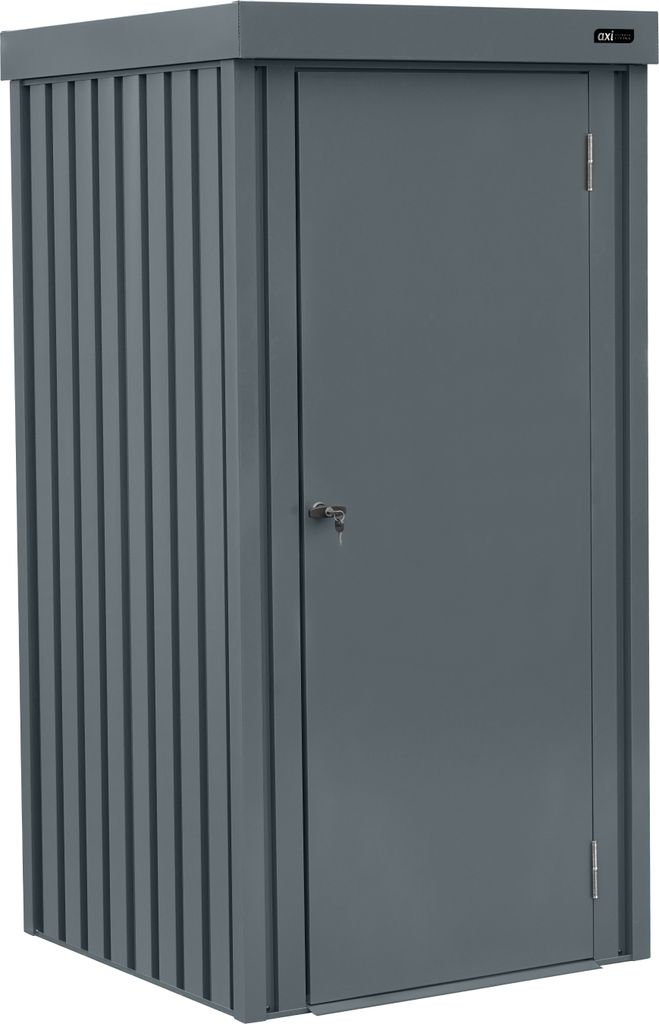 AXI Hector Premium Gartenschrank aus verzinktem Stahl - 1300 Liter| Geräteschrank / Geräteschuppen aus Metall für den Garten mit Schrägdach & S...