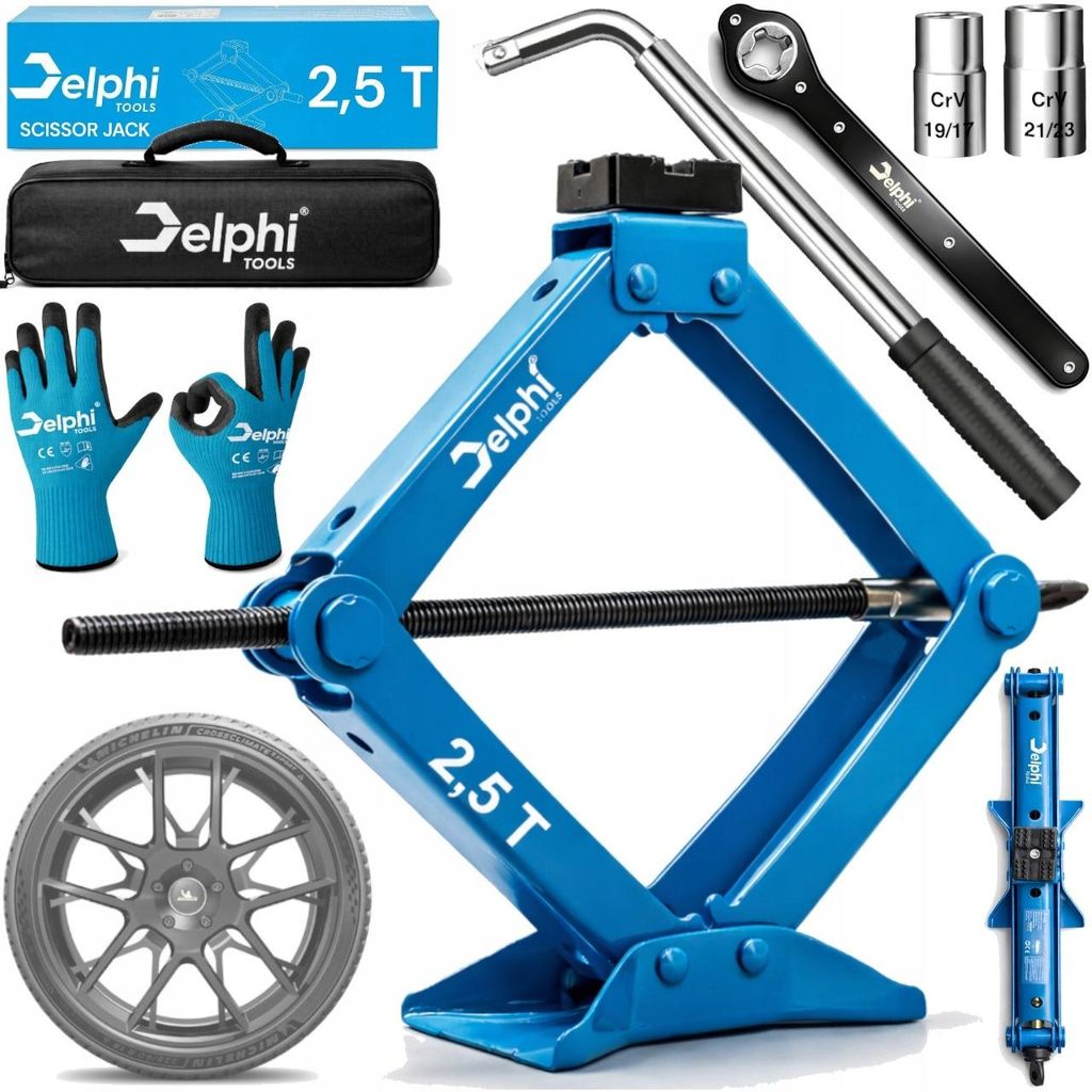 Auto Wagenheber 2,5 t Scherenwagenheber stabiler Heber zum Radwechsel 2500 kg