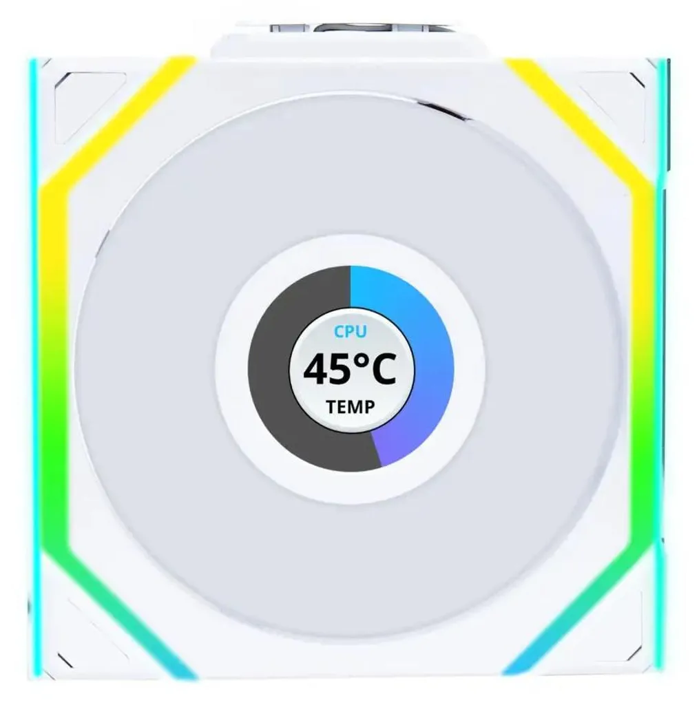 Lian Li UNI FAN SL Wireless LCD 120 Reverse Blade White Ventilateur PC