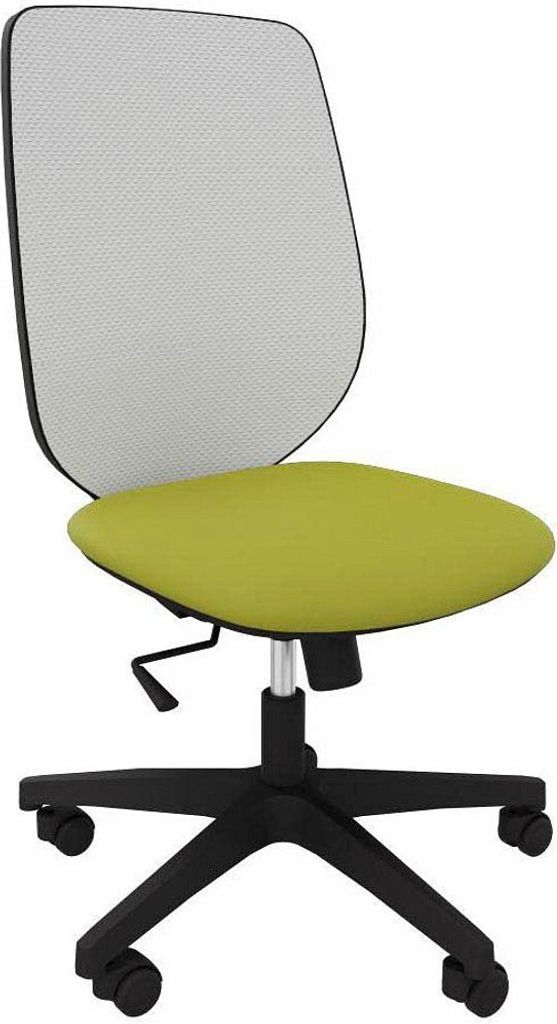 Quadrifoglio Bürostuhl Okay Netz grün, weiß, schwarz Stoff