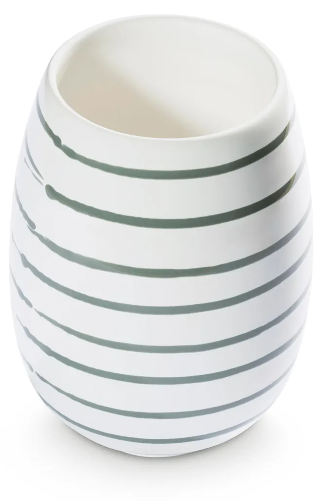 Vase Artisanal Gmundner Keramik 15cm Graugeflammt - Finition Unique Grise