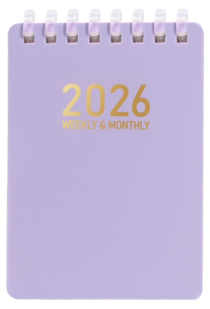 Tagesplaner 2026, A7-Taschenformat, Spiralbindung, Notizbuch für Jura, Pflege, Skizzieren, Büro, Aufgabenorganisation, Arbeits- und Studienplanung
