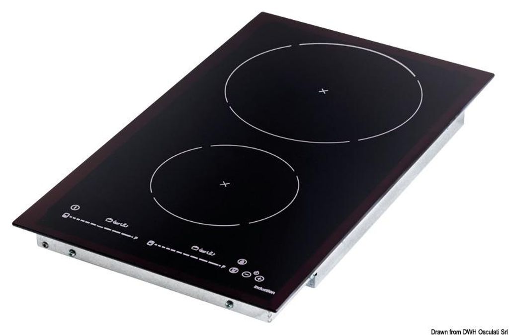 Keramisches Induktionskochfeld 2 Brenner - Osculati 50.707.91