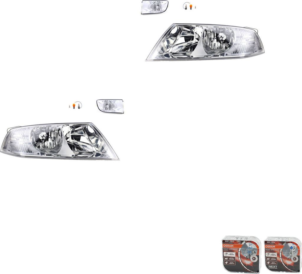 Johns, Scheinwerfer + Osram Night Breaker Laser kompatibel zu Skoda Octavia 1Z 04-08 1Z1941017P 1Z1941017C 1Z1941015 1Z1941018P 1Z1941018C 1Z1941016 1