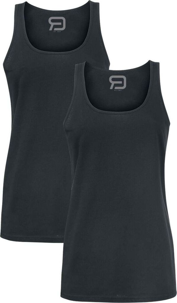 RED by EMP Damen schwarze Basic Long-Tops Doppelpack XL Produktbild 