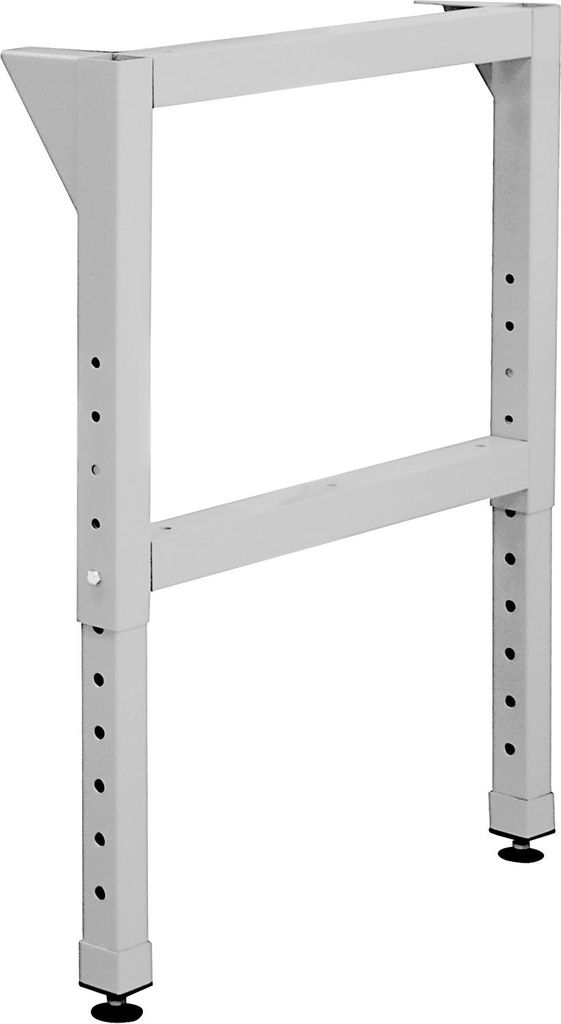 Werkbankfuß, höhenverstellbar H580-980xT700mm, RAL 7035
