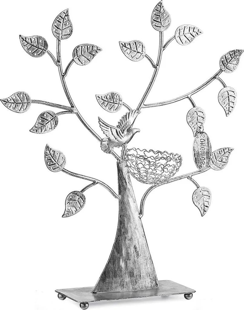 Rangement bijoux Arbre à souhaits argenté - Stop aux colliers emmêlés